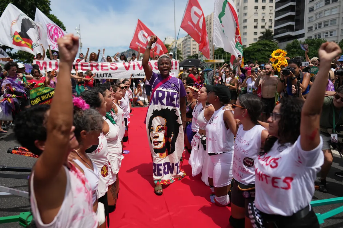 Brazil Women's Day Protests Demand Justice in Rape Case