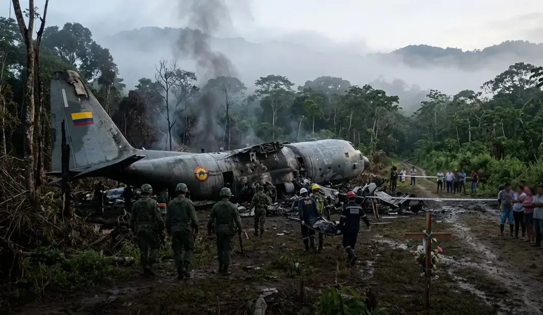 At Least 66 Dead After Colombian Air Force C-130 Crash in Amazon